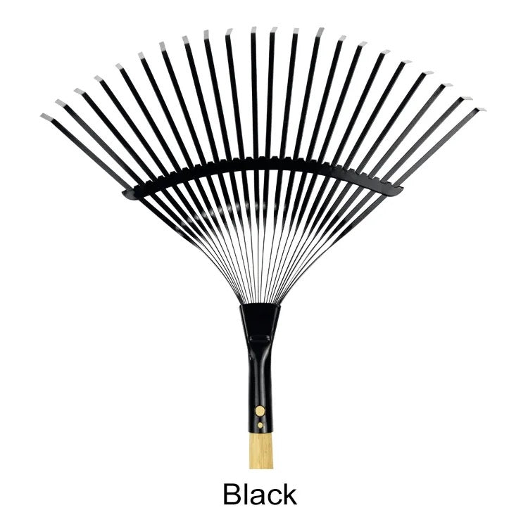LURSKY New 22-Tine Fan Rake - Perfect for Yard Cleanup