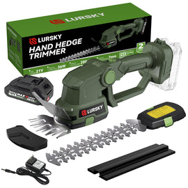 LURSKY-Cordless Hedge Trimmer 21V in Green